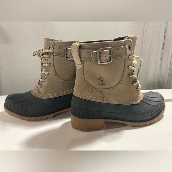 Kamik Women’s Evelyn Insulated Duck Ankle Leather Boots Almost Like New Size  7 - Picture 1 of 15
